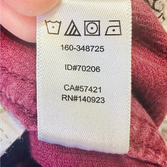 EUC LOFT Maroon Corduroy Mini Skirt - Picture 10 of 10